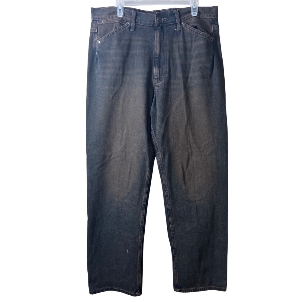 Zara Men Size 36 Carpenter Jeans Dirty Wash Brown Tint Grunge Streetwear 36